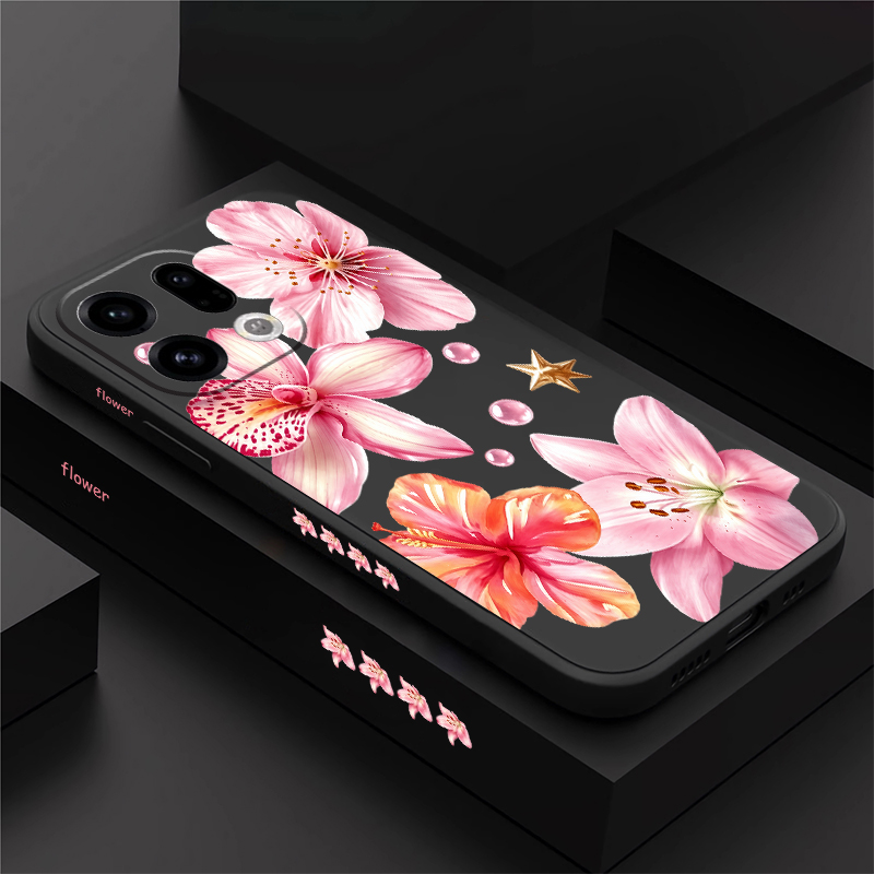 Oppo Reno 12 - Capa de Telefone com Flores de